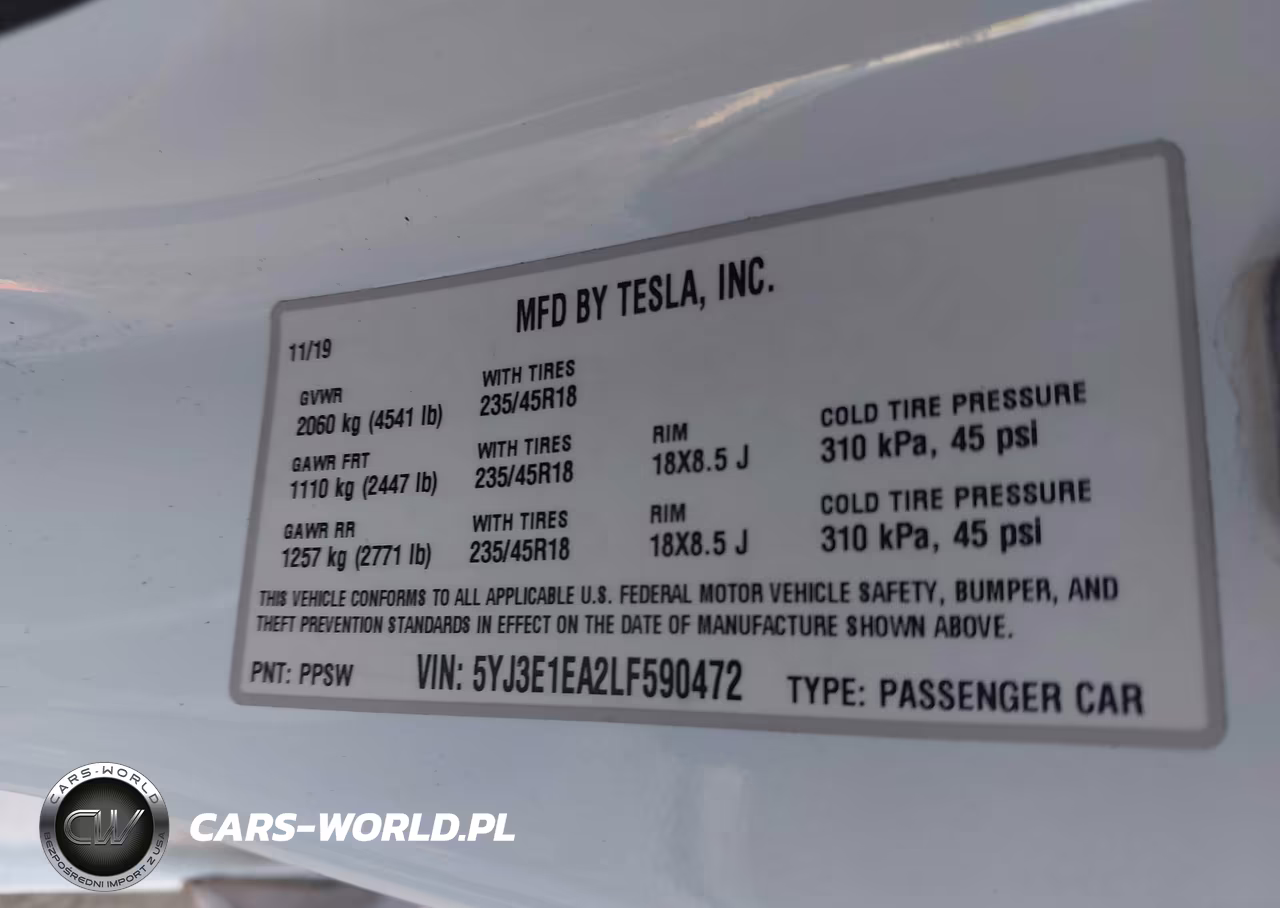 2020 Tesla Model 3 Standard Range Plus Rear-Wheel Drive-Standard Range Rear-Wheel Drive VIN:5YJ3E1EA2LF590472 - 9