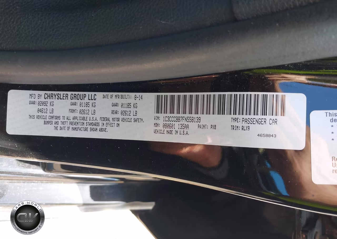 2015 Chrysler 200 S VIN:1C3CCCBB7FN558139 - 9