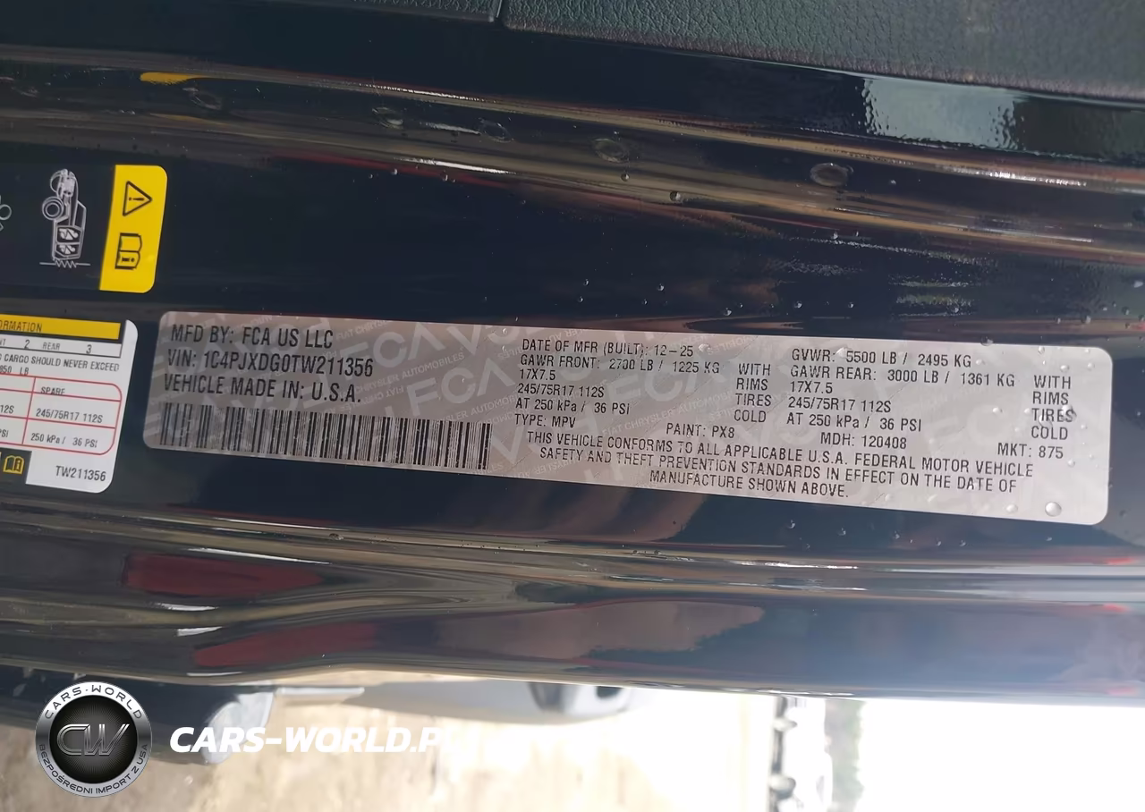 2026 Jeep Wrangler Sport S 4X4 VIN:1C4PJXDG0TW211356 - 9