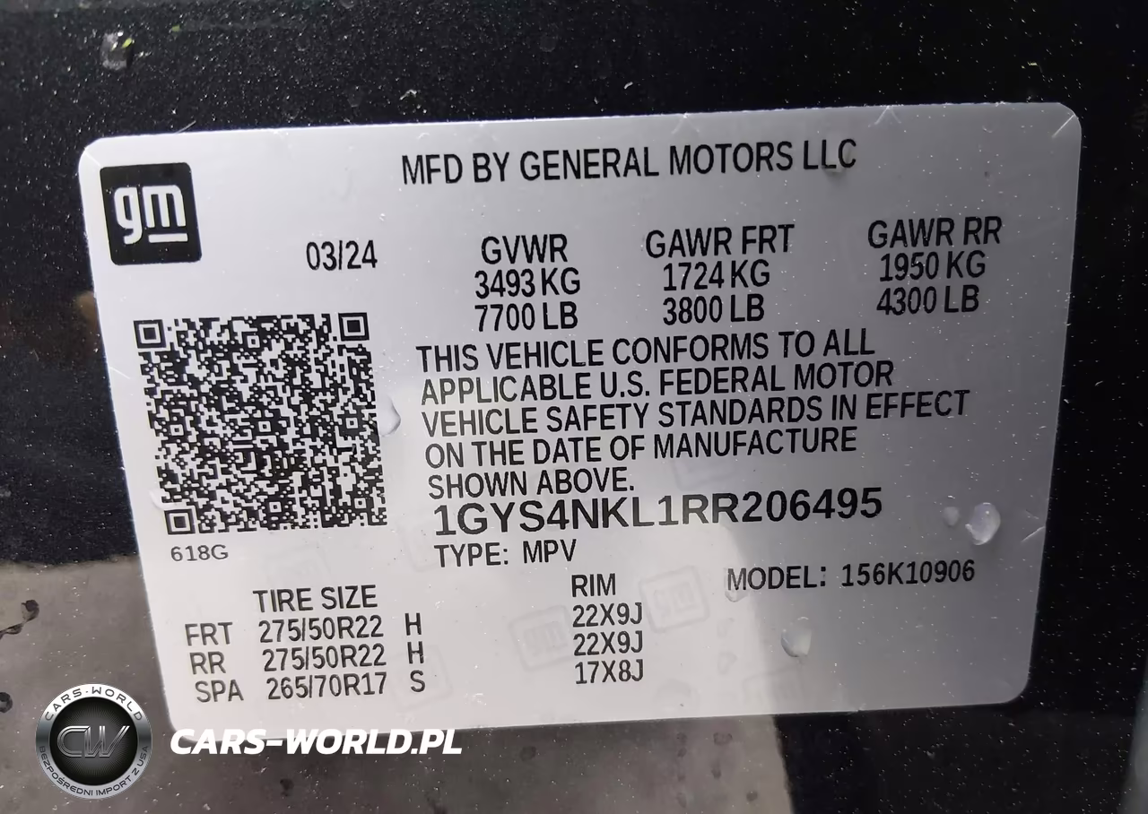 2024 Cadillac Escalade Esv 4Wd Sport VIN:1GYS4NKL1RR206495 - 9