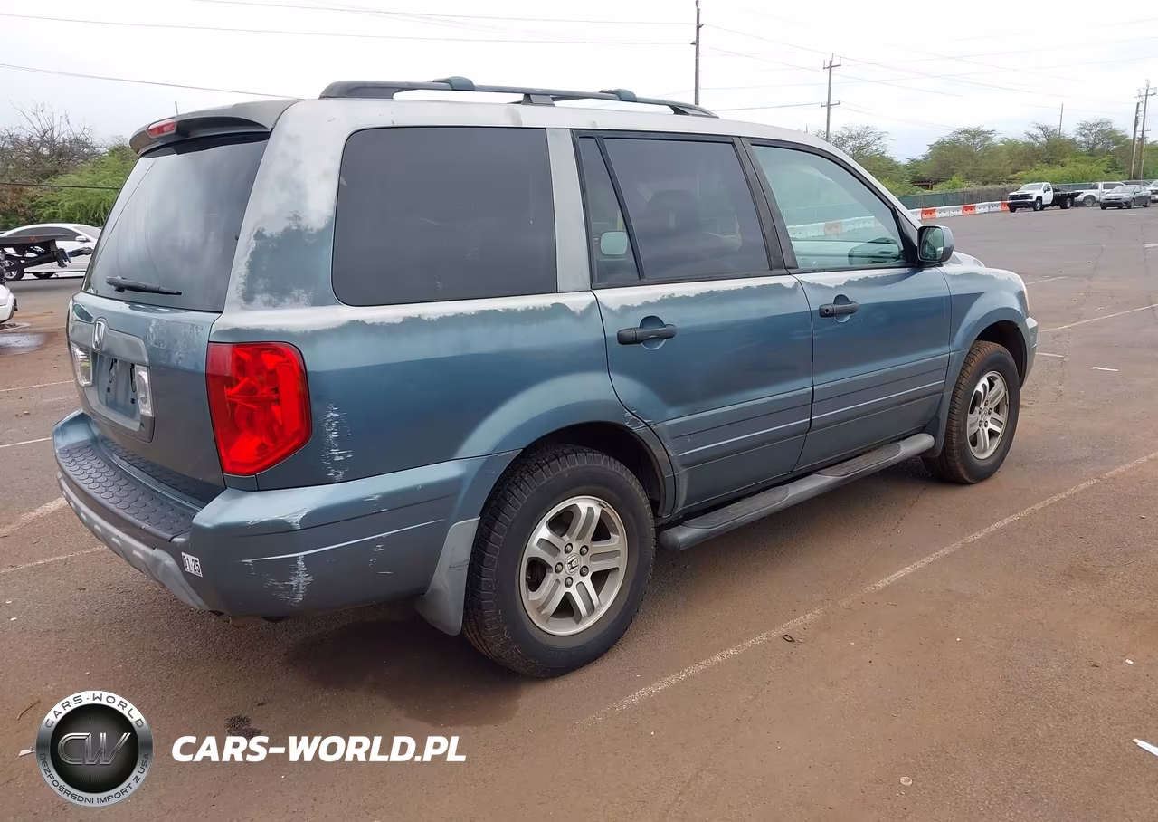 2005 Honda Pilot Ex-L VIN:2HKYF186X5H509300 - 4