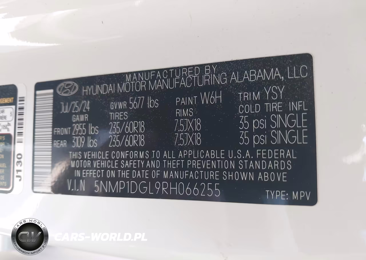 2024 Hyundai Santa Fe Se VIN:5NMP1DGL9RH066255 - 9