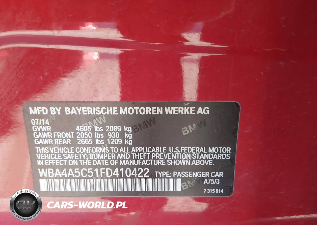 2015 BMW 428 Gran Coupe VIN:WBA4A5C51FD410422 - 9
