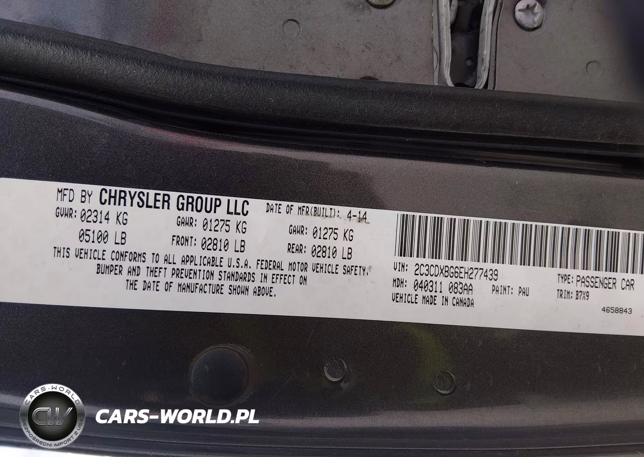 2014 Dodge Charger Se VIN:2C3CDXBG6EH277439 - 9