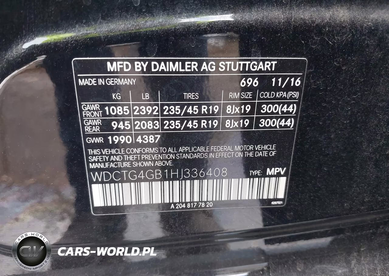 2017 Mercedes-Benz Gla 250 4Matic VIN:WDCTG4GB1HJ336408 - 9