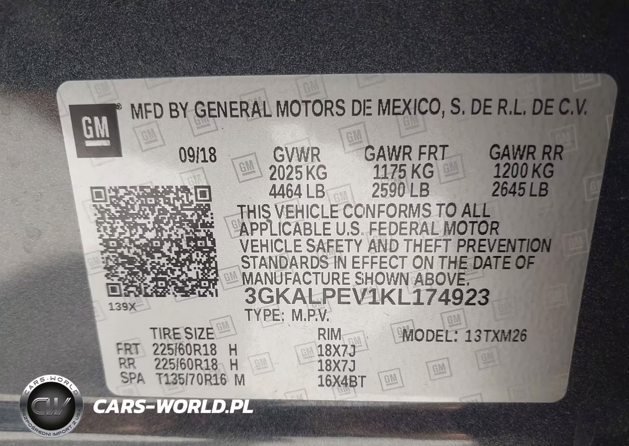 2019 GMC Terrain Slt VIN:3GKALPEV1KL174923 - 9