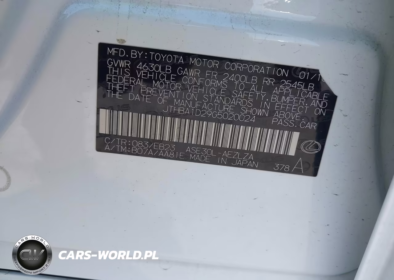 2016 Lexus Is 200T VIN:JTHBA1D29G5020024 - 9