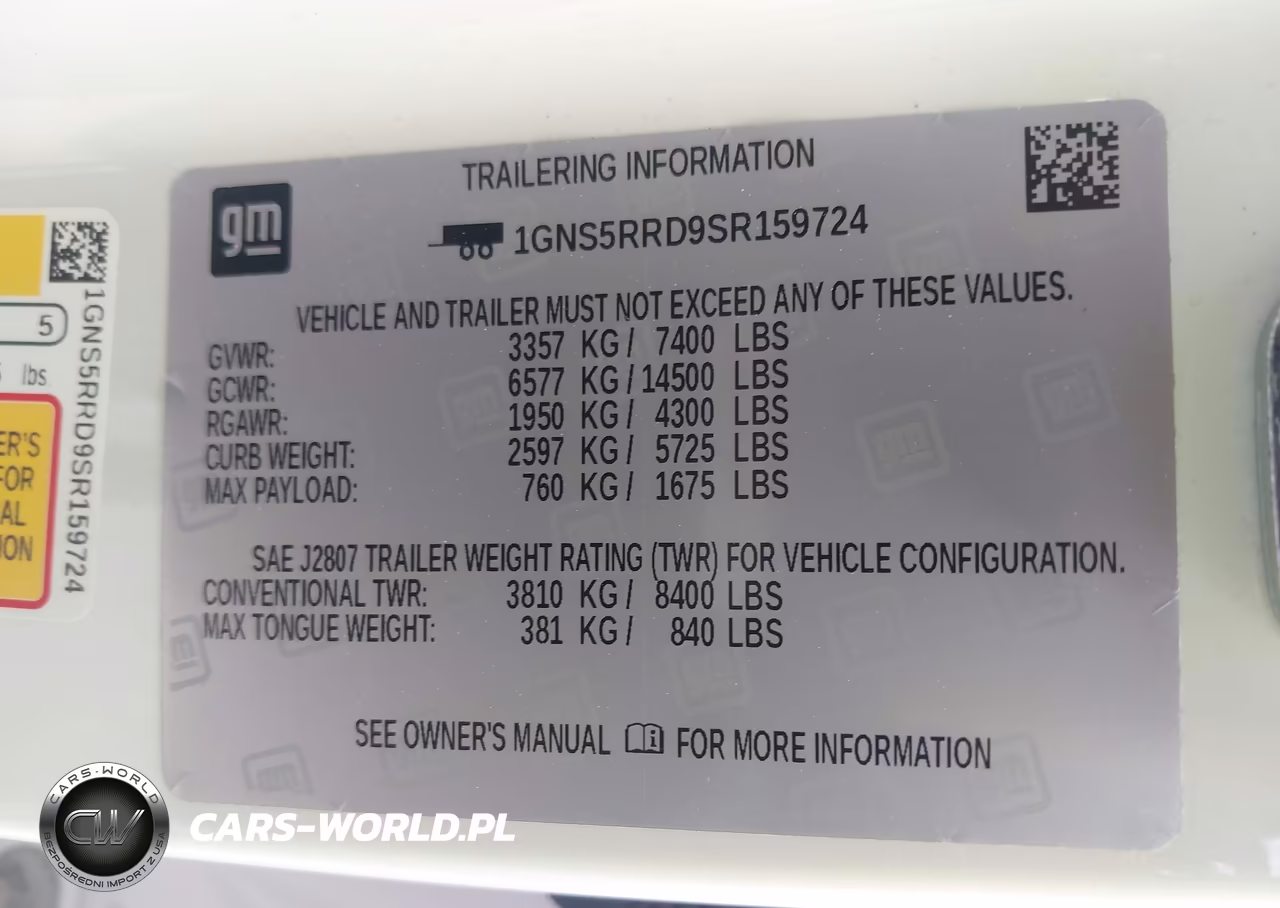 2025 Chevrolet Tahoe 2Wd Rst VIN:1GNS5RRD9SR159724 - 9