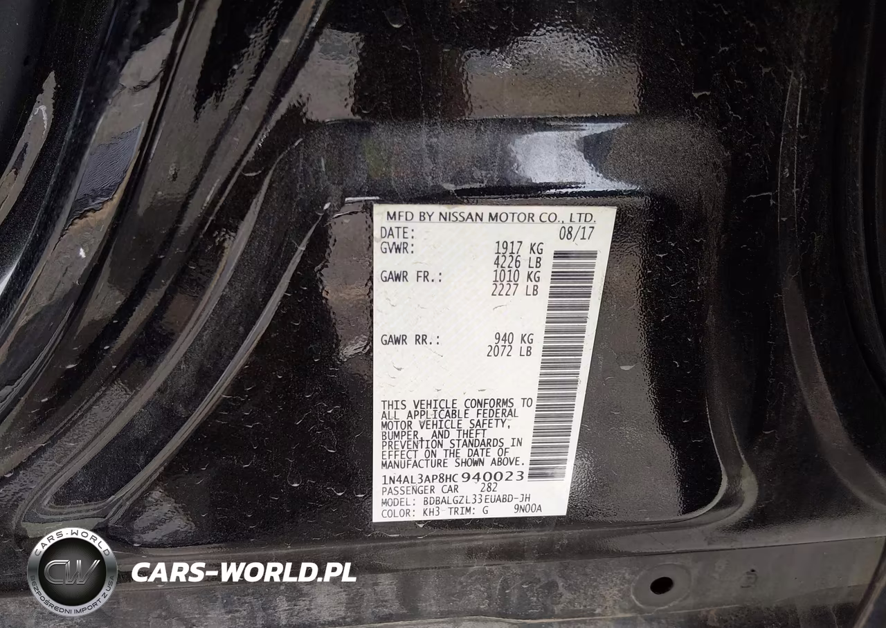 2017 Nissan Altima 2.5 S VIN:1N4AL3AP8HC940023 - 9