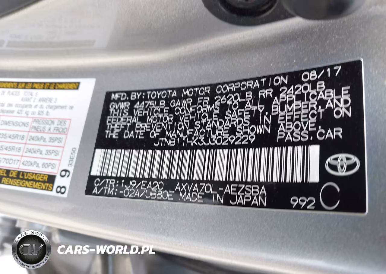 2018 Toyota Camry Se VIN:JTNB11HK3J3029229 - 9