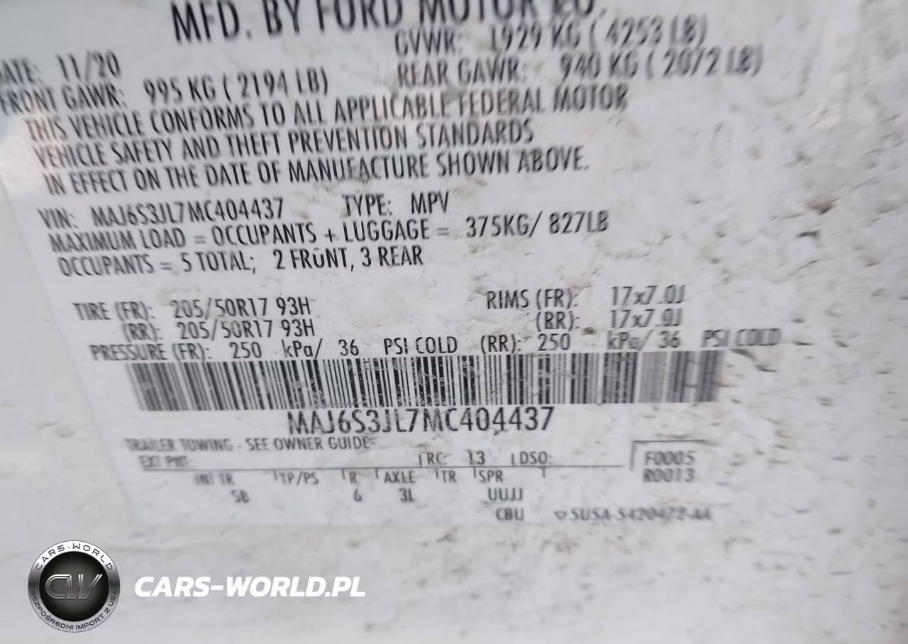 2021 Ford Ecosport Ses VIN:MAJ6S3JL7MC404437 - 9