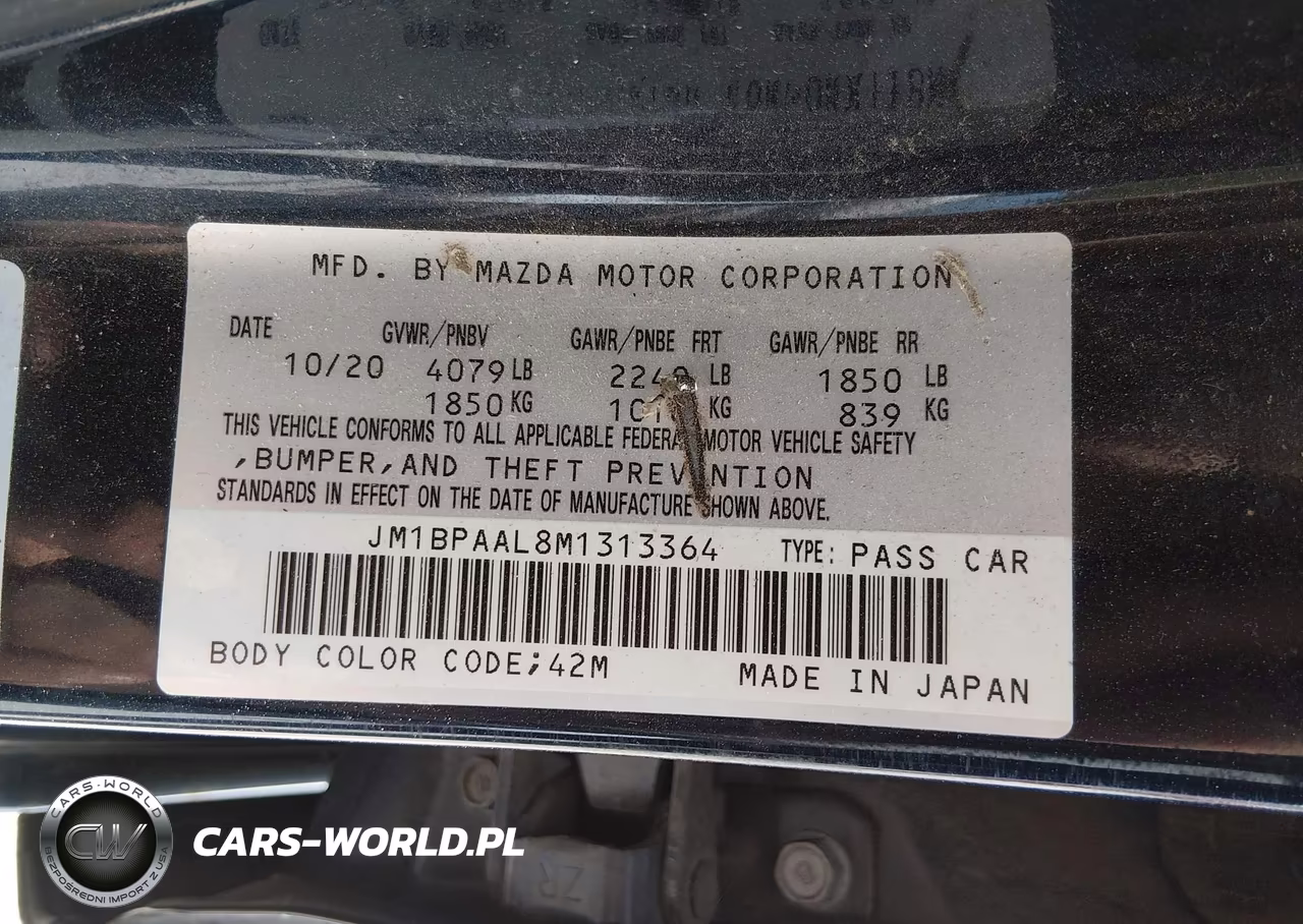 2021 Mazda Mazda3 2.5 S VIN:JM1BPAAL8M1313364 - 9