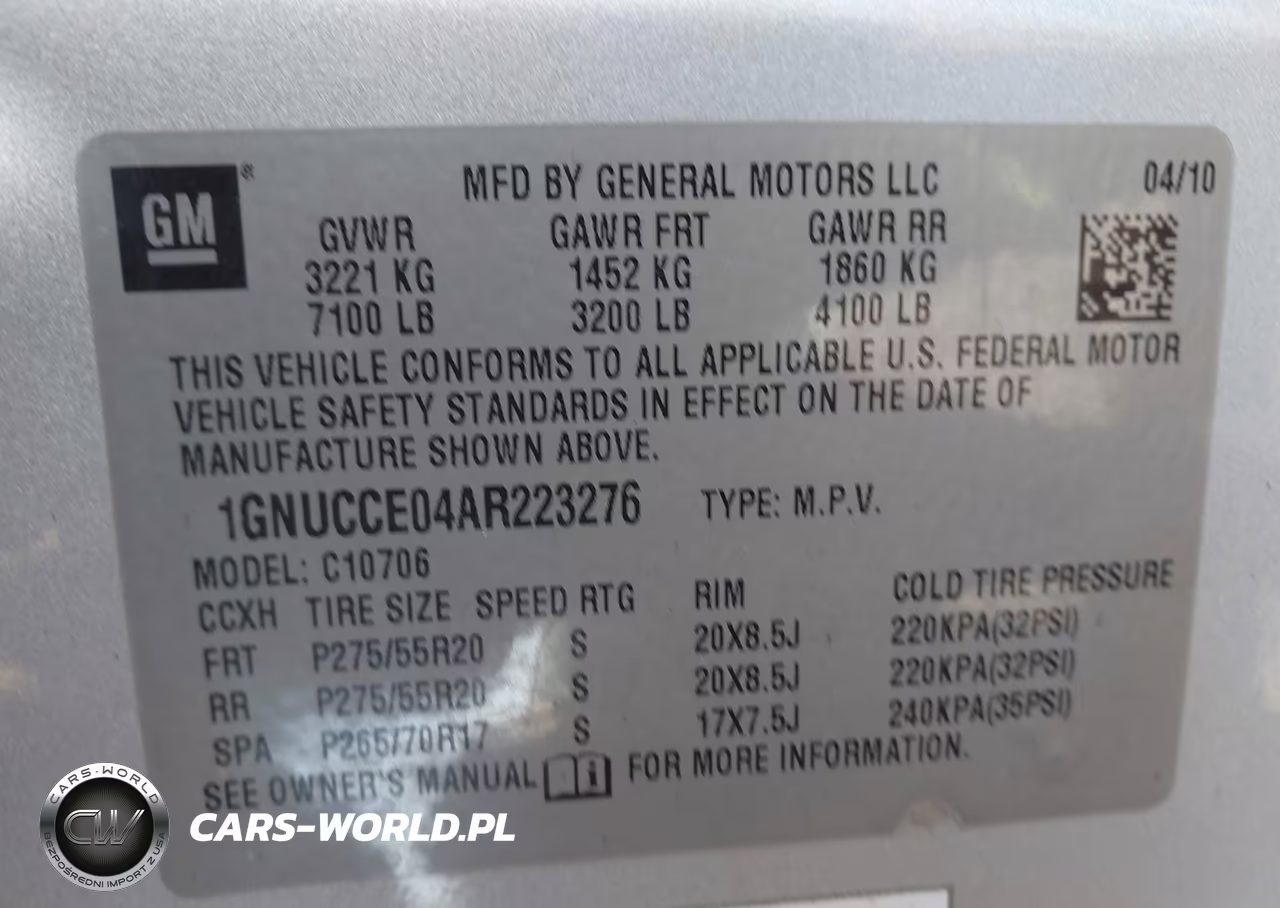 2010 Chevrolet Tahoe Ltz VIN:1GNUCCE04AR223276 - 9