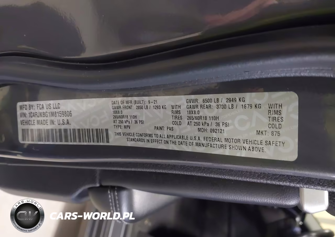 2021 Jeep Grand Cherokee L Limited 4X4 VIN:1C4RJKBG1M8159806 - 9