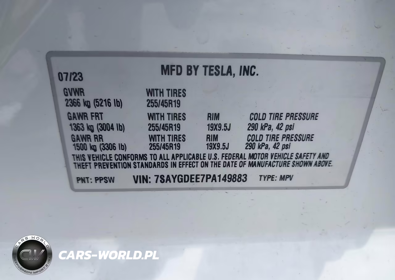 2023 Tesla Model Y Awd-Long Range Dual Motor All-Wheel Drive VIN:7SAYGDEE7PA149883 - 9