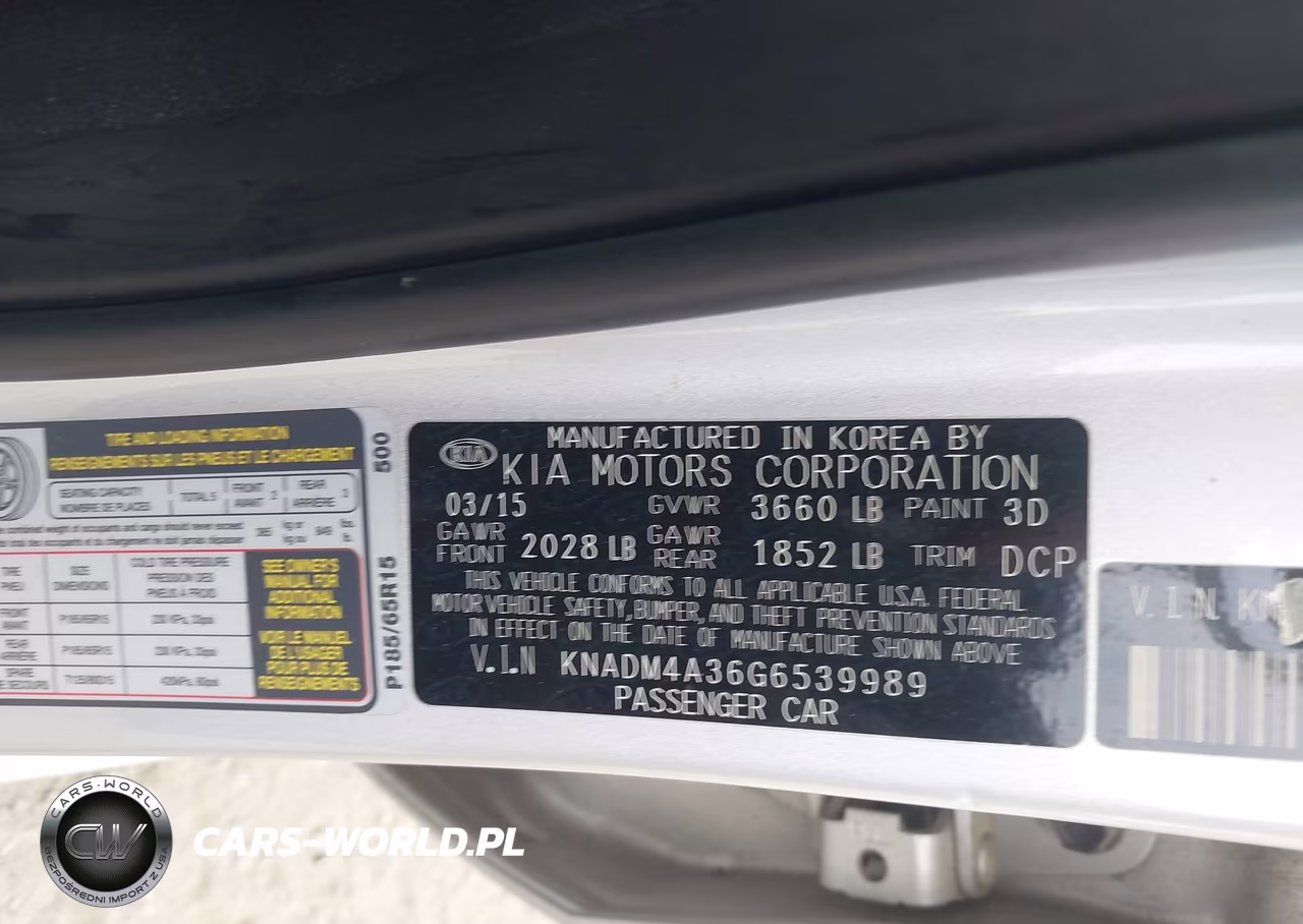 2016 Kia Rio Lx VIN:KNADM4A36G6539989 - 9