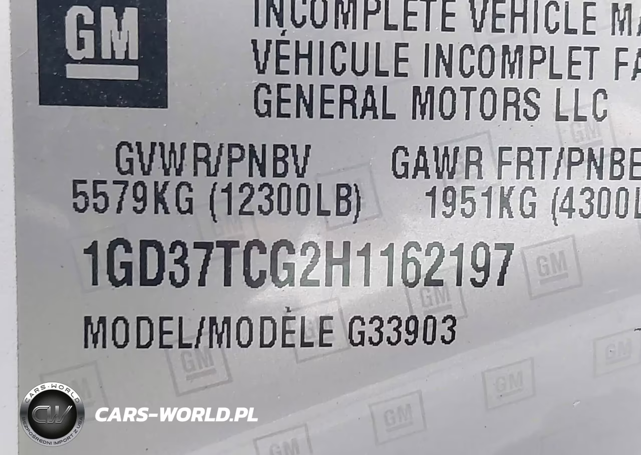 2017 GMC Savana Cutaway 3500 1Wt VIN:1GD37TCG2H1162197 - 8