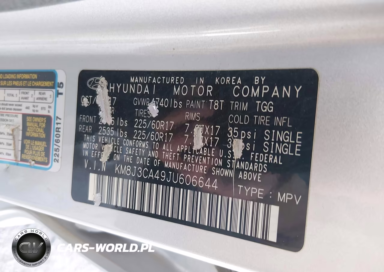 2018 Hyundai Tucson Sel VIN:KM8J3CA49JU606644 - 9