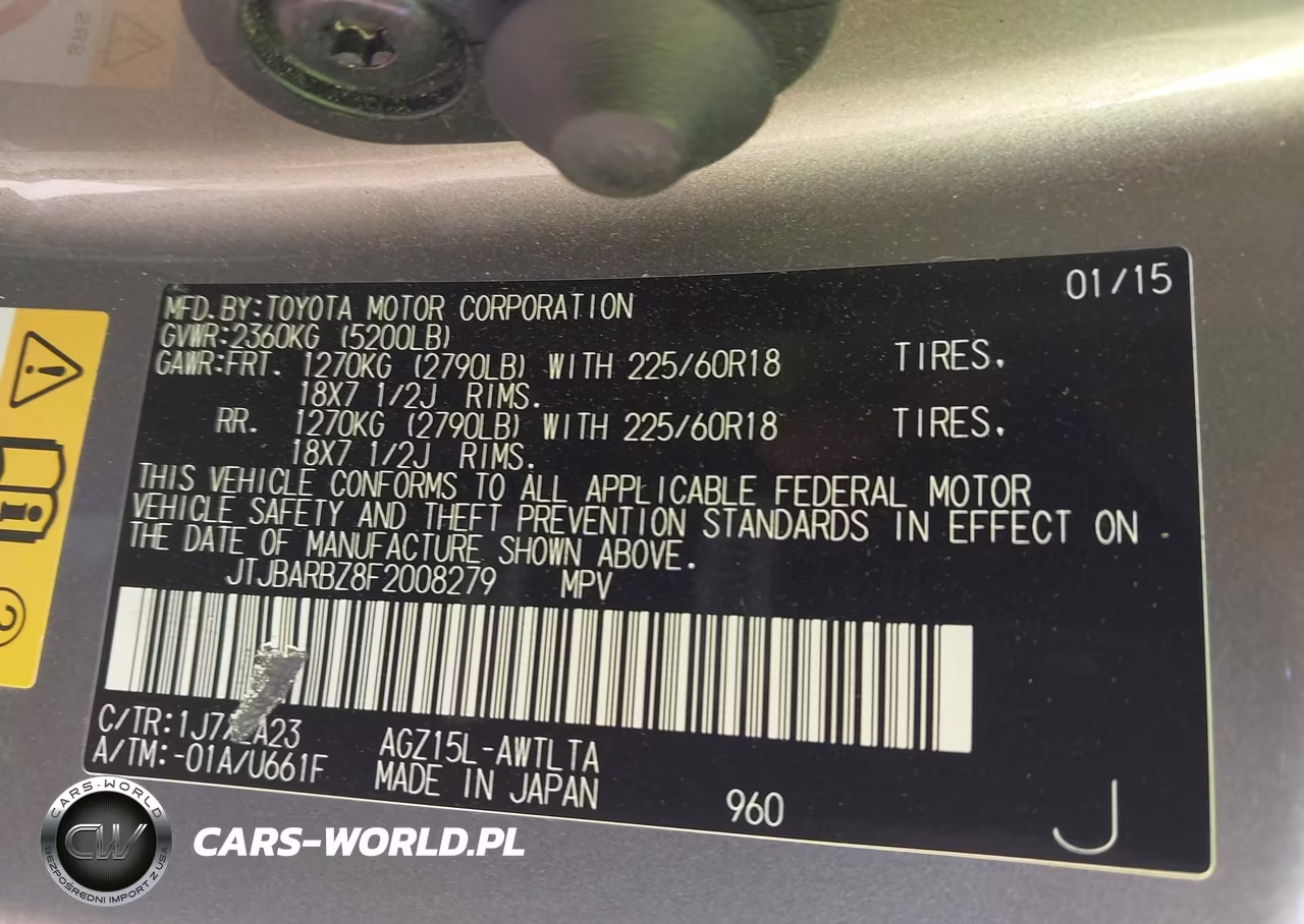 2015 Lexus Nx 200T VIN:JTJBARBZ8F2008279 - 9
