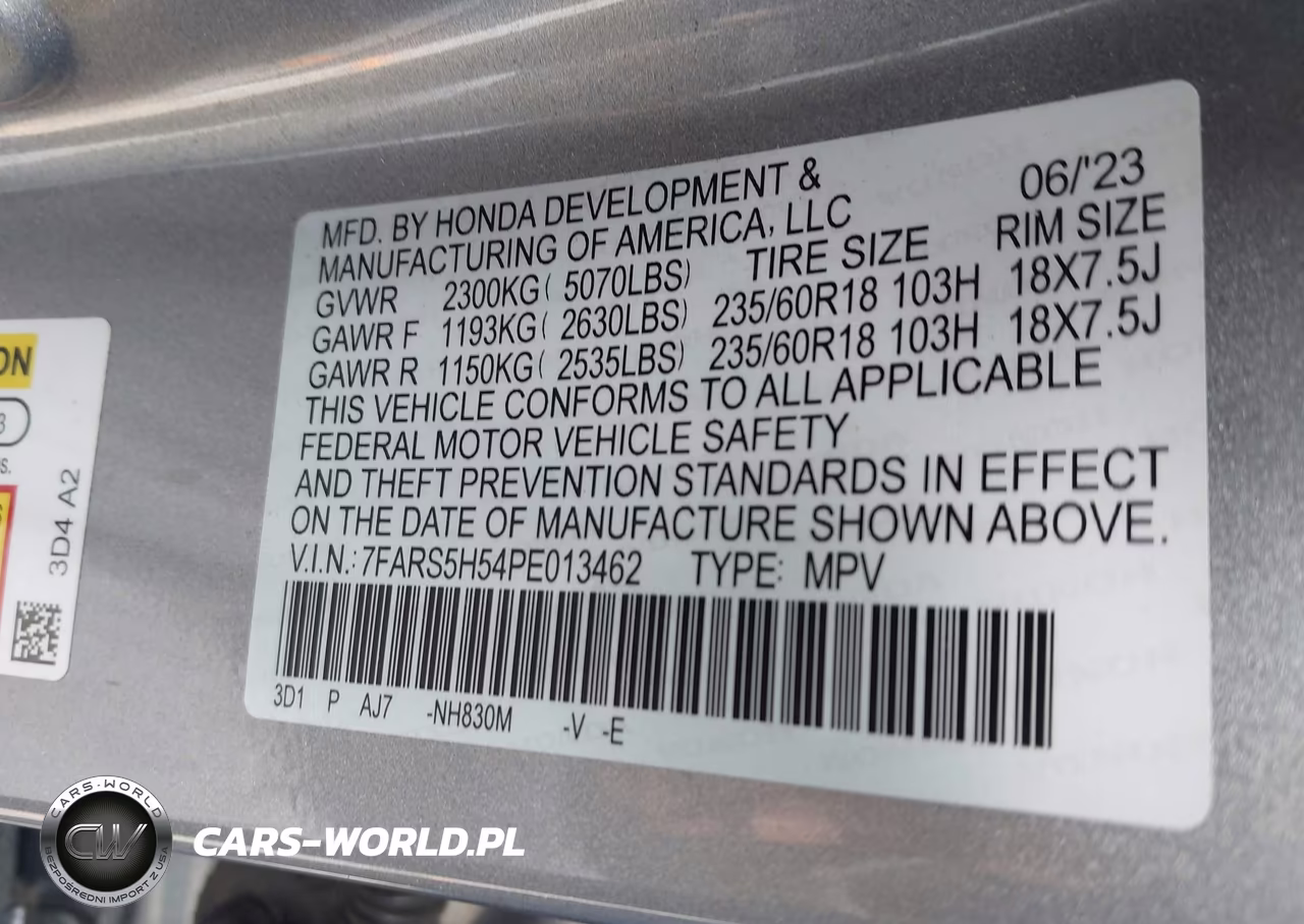 2023 Honda Cr-V Hybrid Sport VIN:7FARS5H54PE013462 - 9