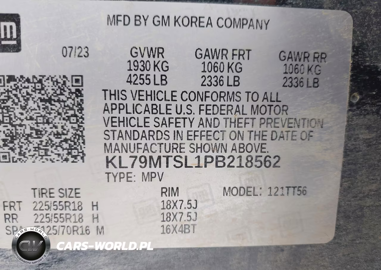 2023 Chevrolet Trailblazer Fwd Rs VIN:KL79MTSL1PB218562 - 9