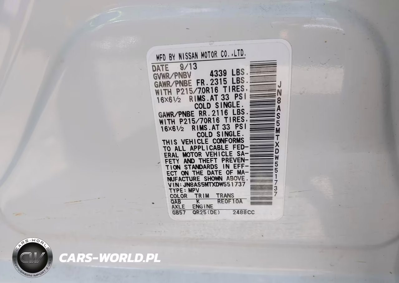 2013 Nissan Rogue S VIN:JN8AS5MTXDW551737 - 9