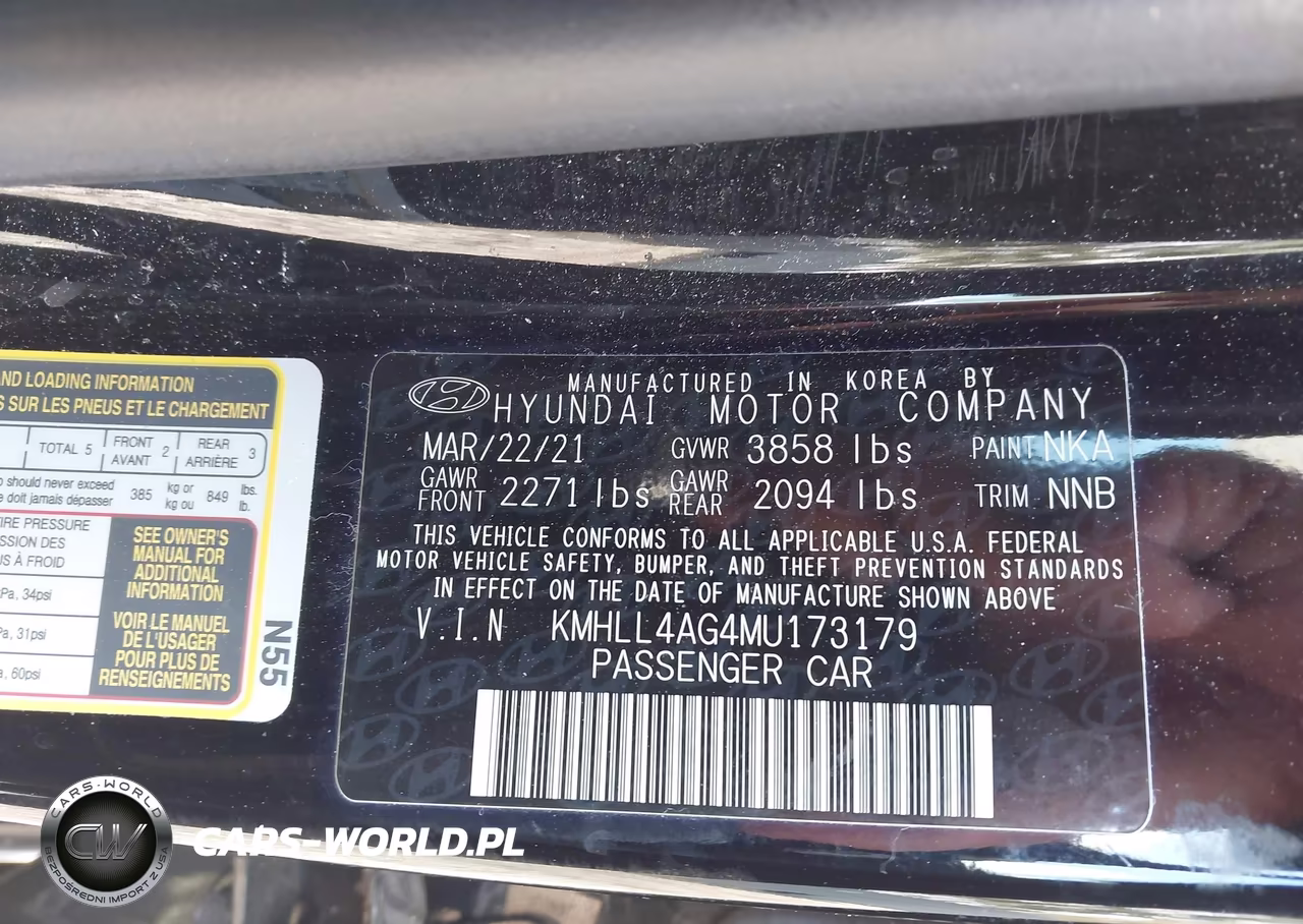 2021 Hyundai Elantra Se VIN:KMHLL4AG4MU173179 - 9