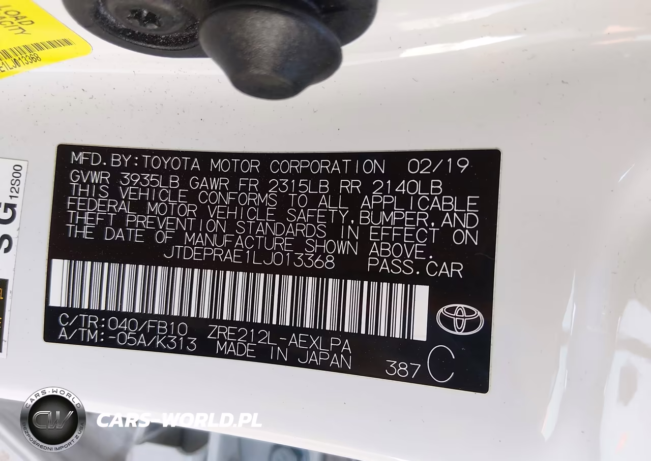 2020 Toyota Corolla Le VIN:JTDEPRAE1LJ013368 - 9