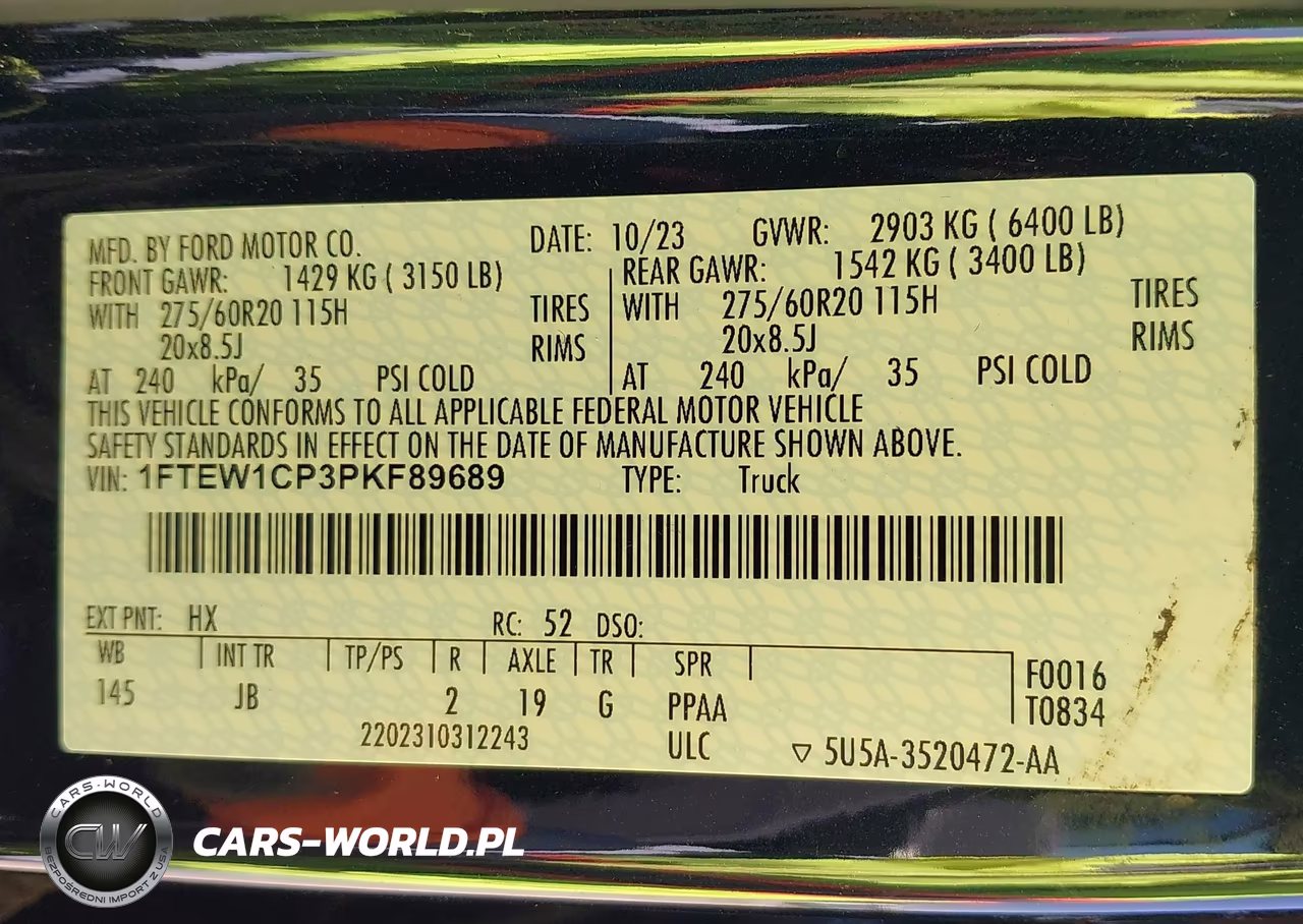 2023 Ford F-150 Xl VIN:1FTEW1CP3PKF89689 - 9