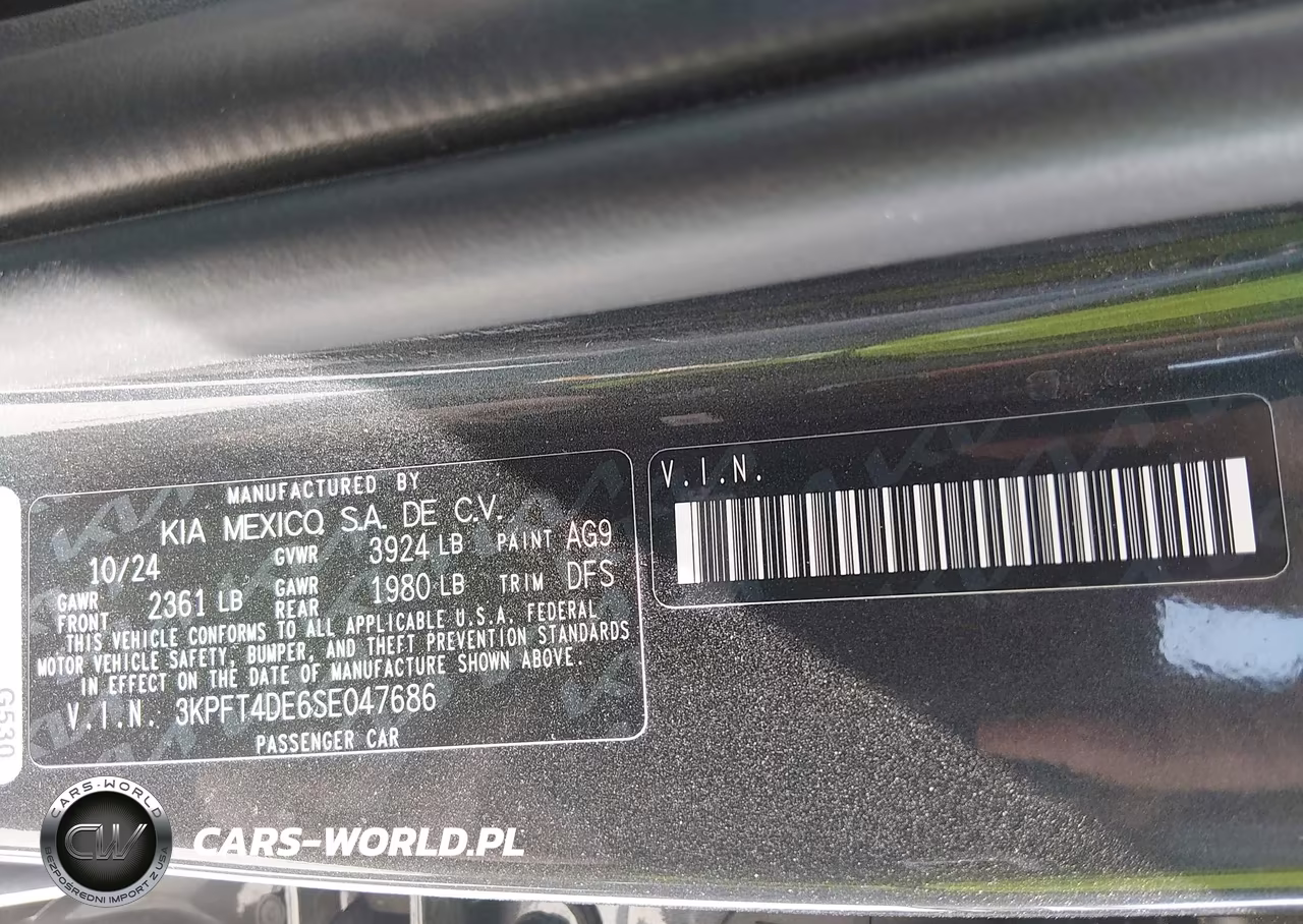 2025 Kia K4 Lx VIN:3KPFT4DE6SE047686 - 9