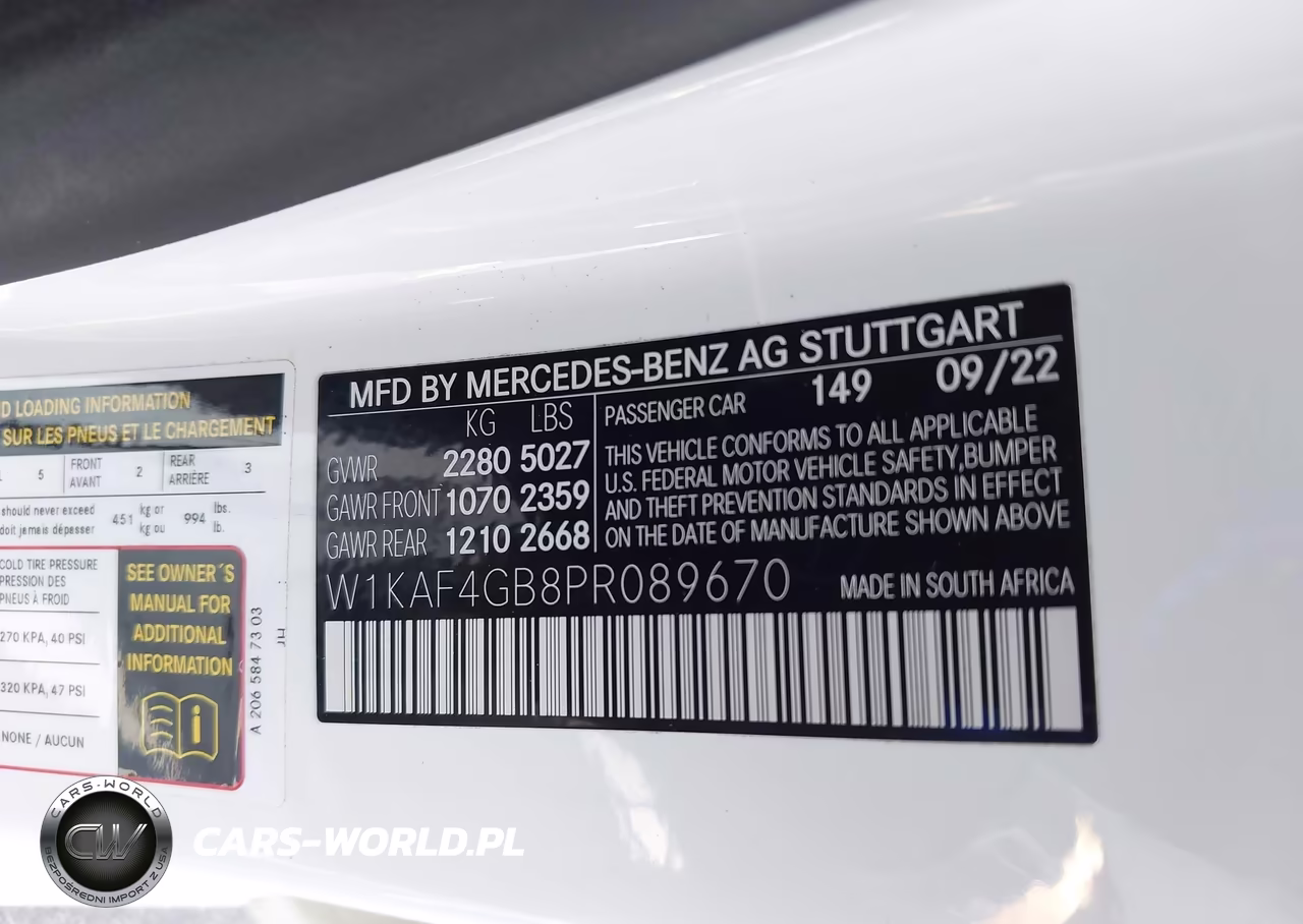 2023 Mercedes-Benz C 300 Sedan VIN:W1KAF4GB8PR089670 - 9