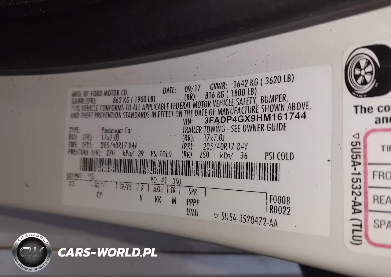 2017 Ford Fiesta St VIN:3FADP4GX9HM161744 - 9