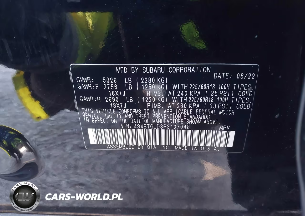 2023 Subaru Outback Onyx Edition Xt VIN:4S4BTGLD8P3107048 - 9