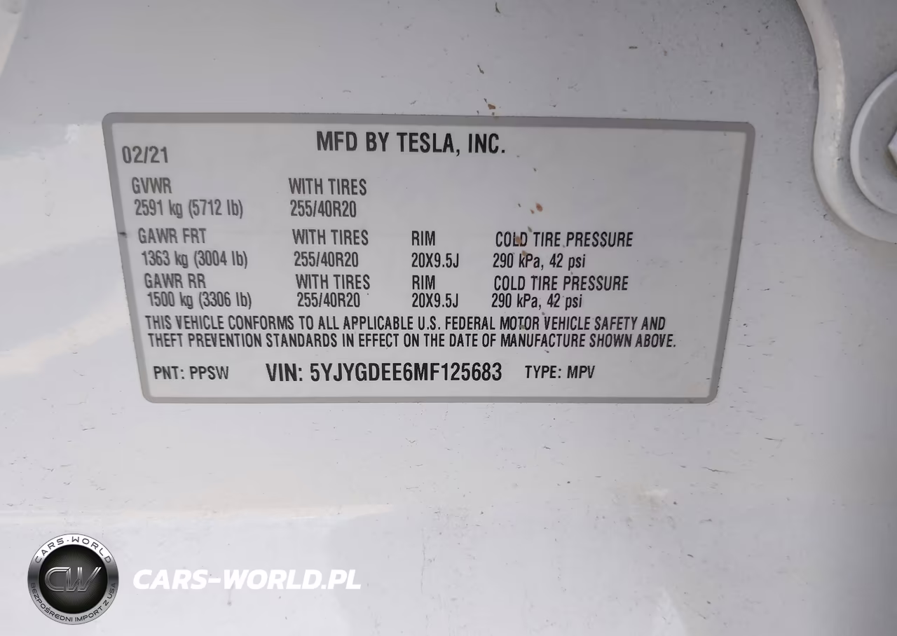 2021 Tesla Model Y Long Range Dual Motor All-Wheel Drive VIN:5YJYGDEE6MF125683 - 9