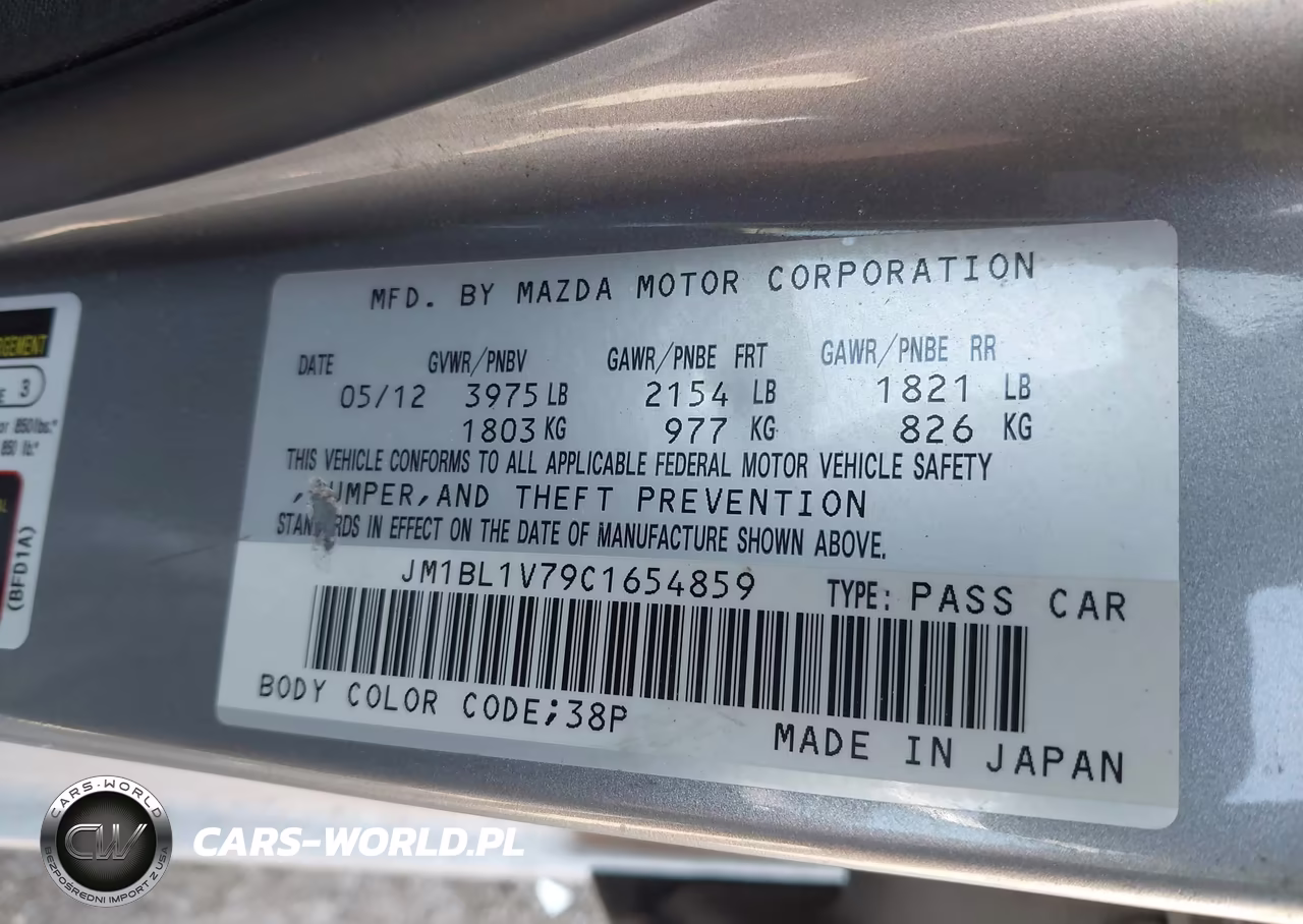 2012 Mazda Mazda3 I Touring VIN:JM1BL1V79C1654859 - 9
