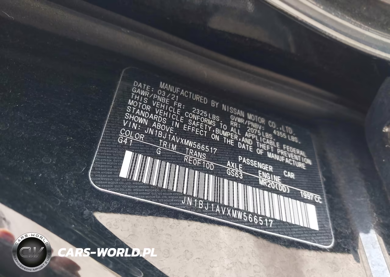 2021 Nissan Rogue Sport S Fwd Xtronic Cvt VIN:JN1BJ1AVXMW566517 - 9