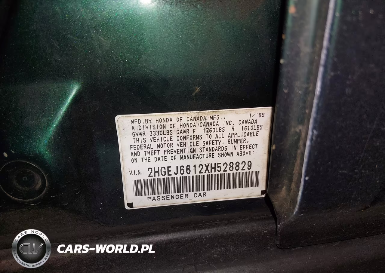 1999 Honda Civic Value Package VIN:2HGEJ6612XH528829 - 9