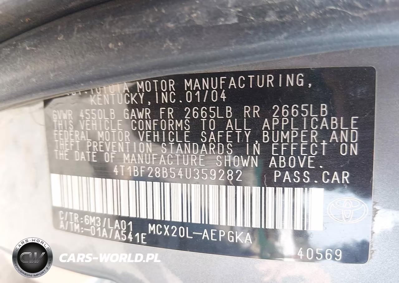 2004 Toyota Avalon Xls VIN:4T1BF28B54U359282 - 9