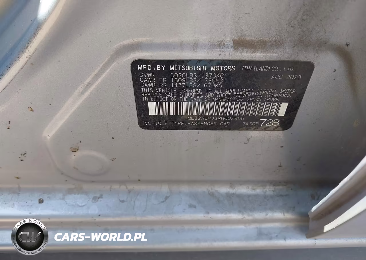 2024 Mitsubishi Mirage Es VIN:ML32AUHJ3RH002966 - 9