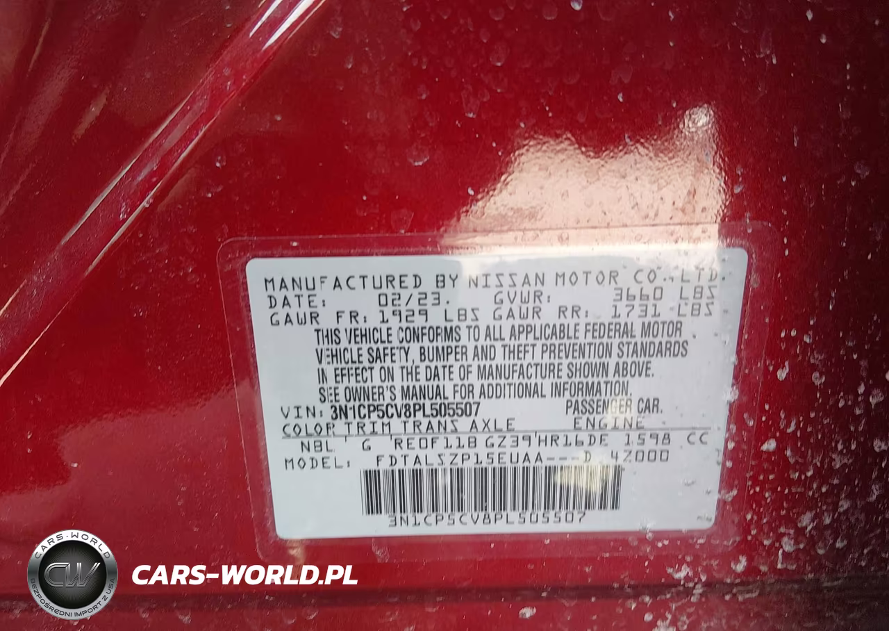 2023 Nissan Kicks Sv Xtronic Cvt VIN:3N1CP5CV8PL505507 - 9