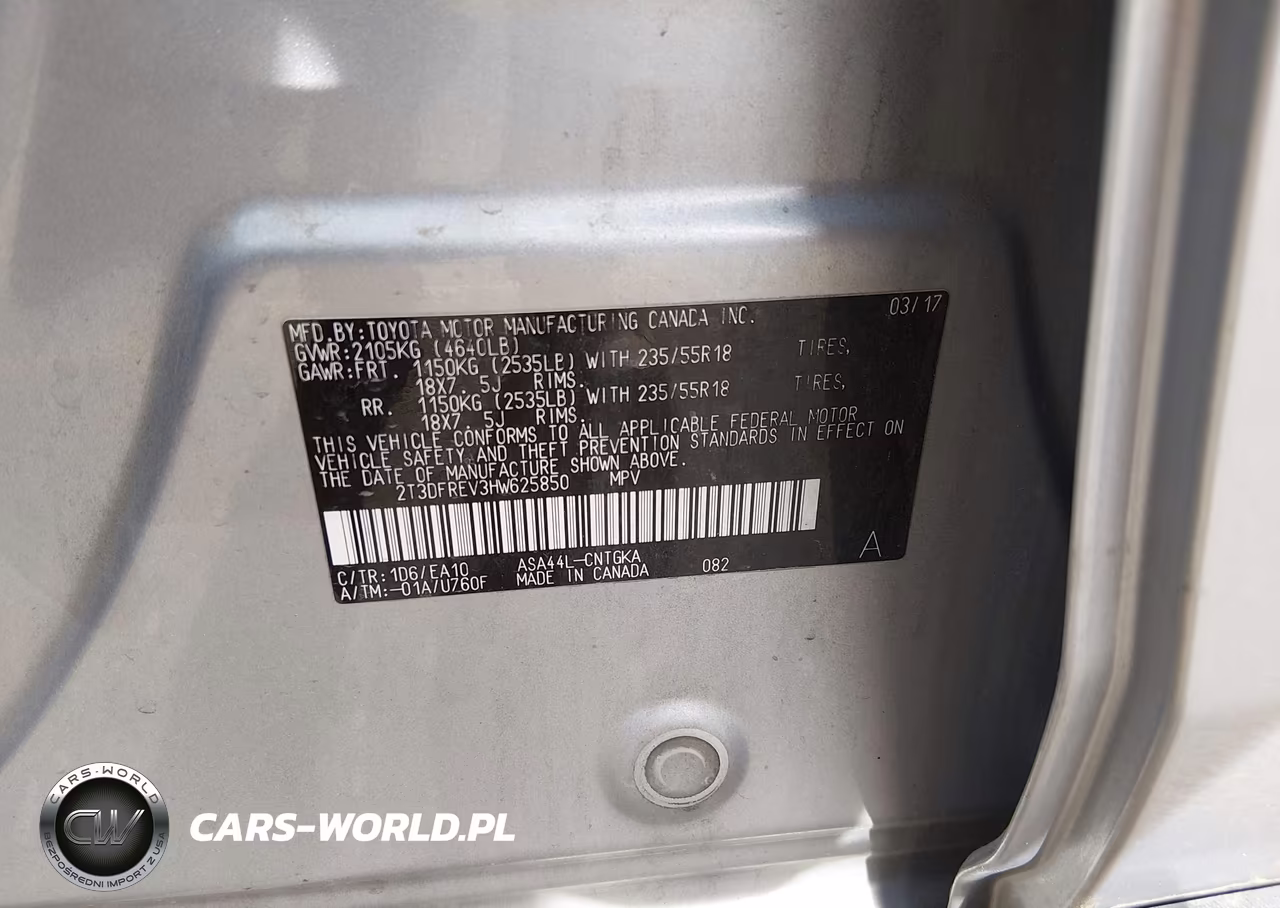 2017 Toyota Rav4 Limited VIN:2T3DFREV3HW625850 - 9