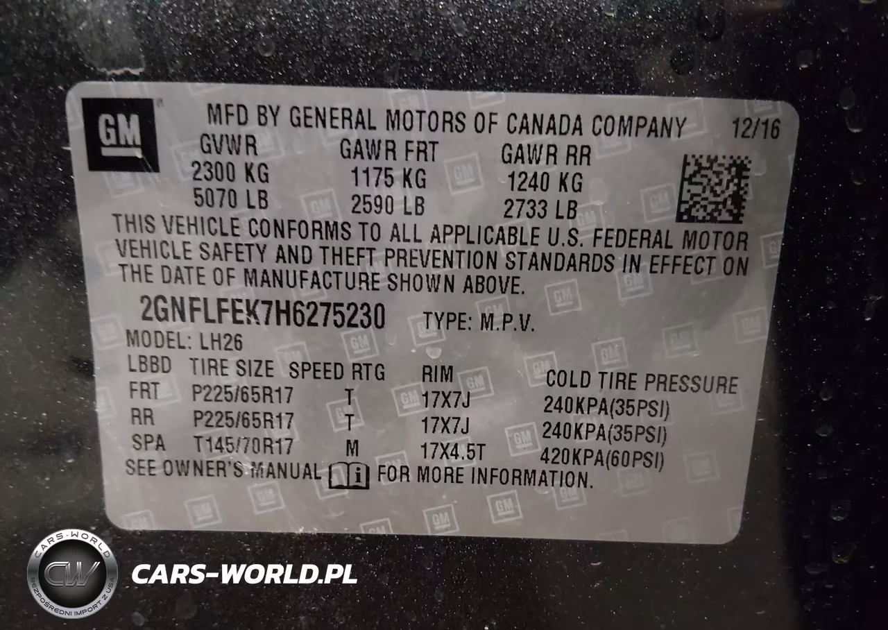 2017 Chevrolet Equinox Lt VIN:2GNFLFEK7H6275230 - 9