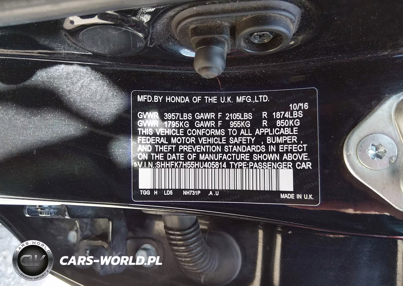 2017 Honda Civic Ex VIN:SHHFK7H55HU405814 - 9