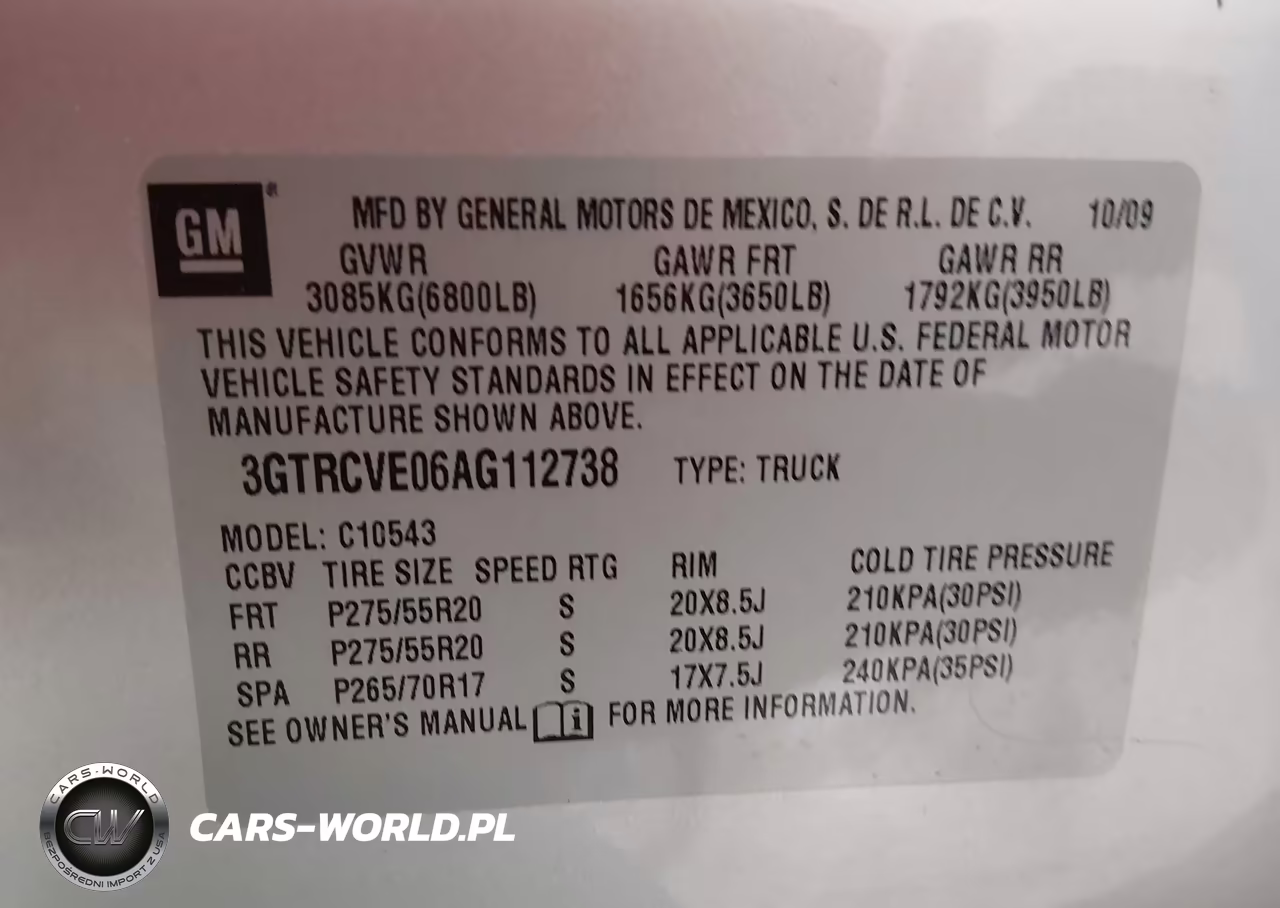 2010 GMC Sierra 1500 Sle VIN:3GTRCVE06AG112738 - 9