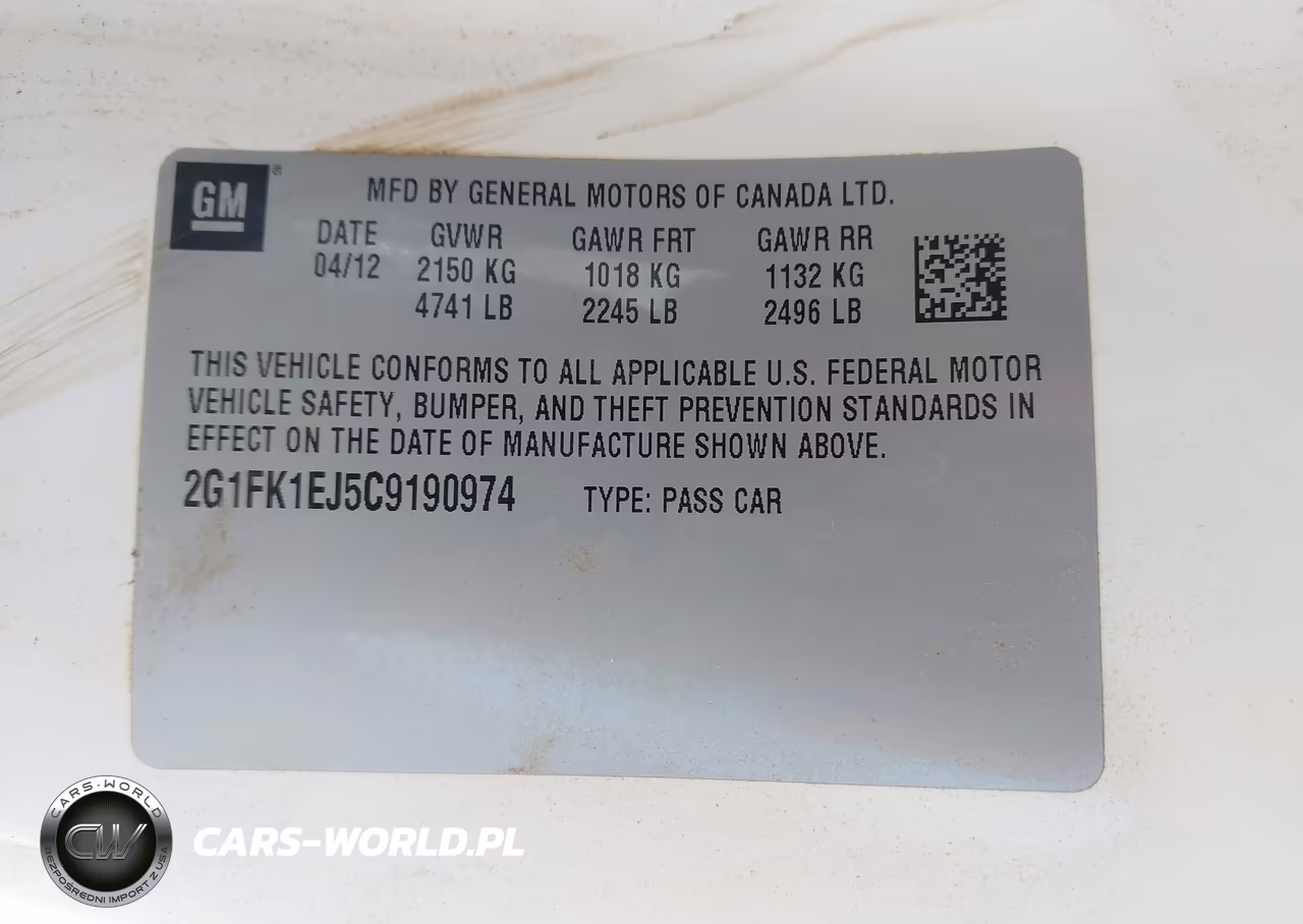 2012 Chevrolet Camaro 2Ss VIN:2G1FK1EJ5C9190974 - 9
