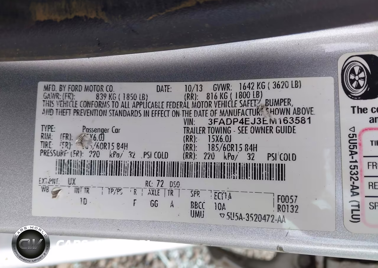 2014 Ford Fiesta Se VIN:3FADP4EJ3EM163581 - 9