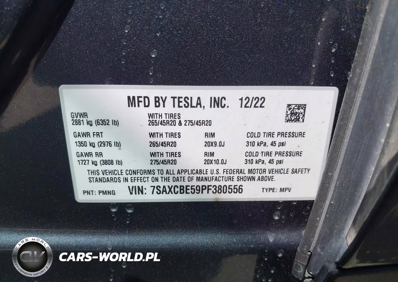 2023 Tesla Model X Dual Motor All-Wheel Drive-Standard Range VIN:7SAXCBE59PF380556 - 9