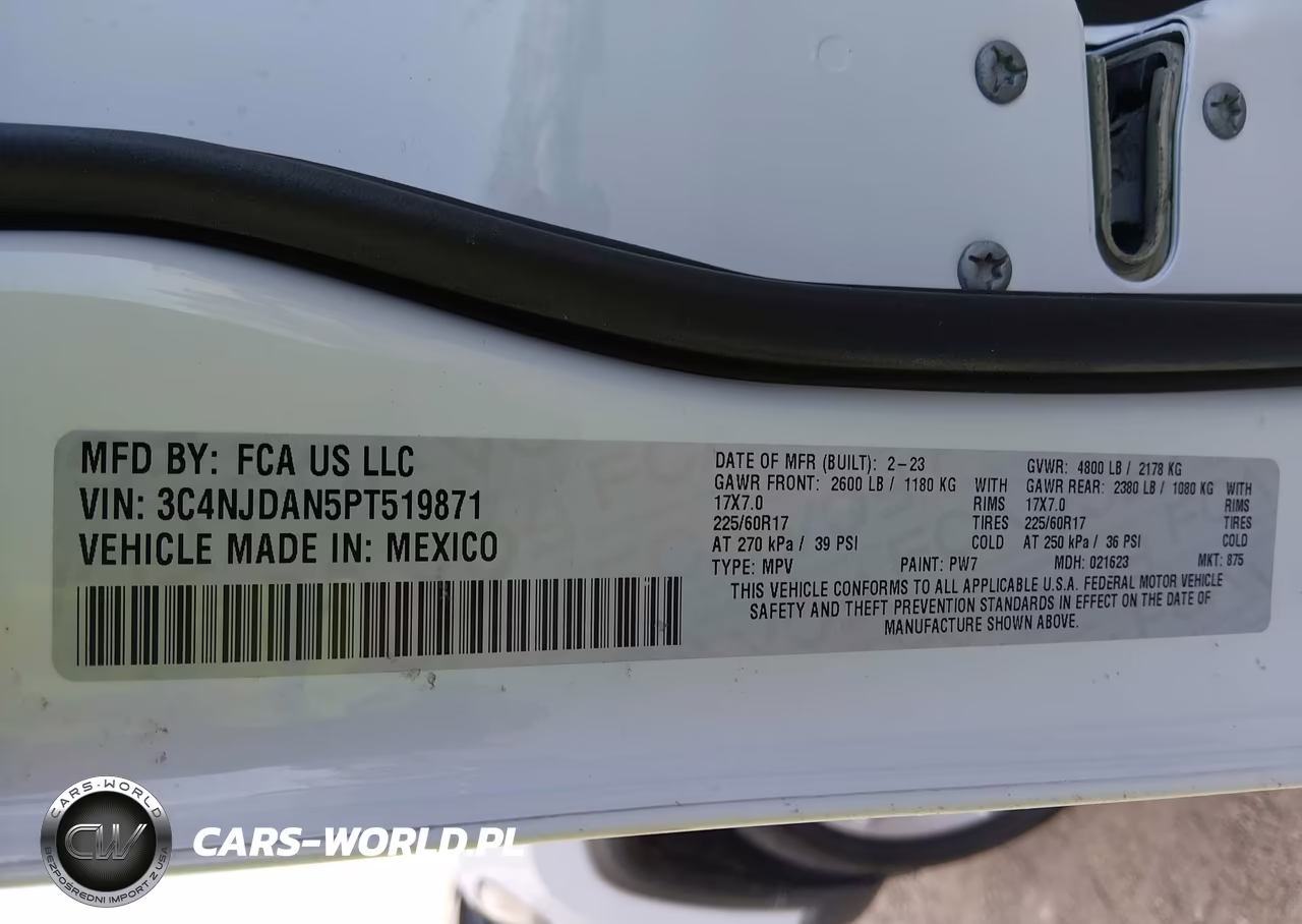 2023 Jeep Compass Sport 4X4 VIN:3C4NJDAN5PT519871 - 9