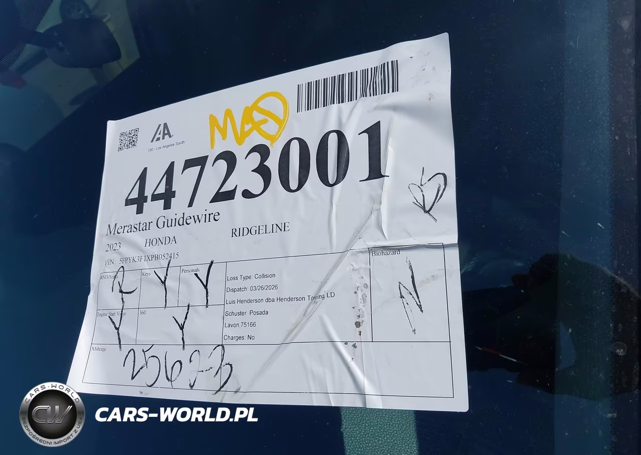 2023 Honda Ridgeline Sport VIN:5FPYK3F1XPB052415 - 17