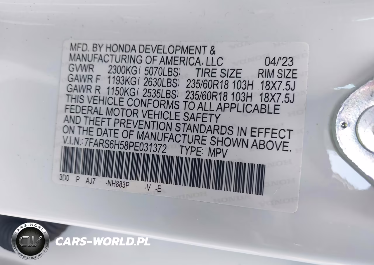 2023 Honda Cr-V Hybrid Sport VIN:7FARS6H58PE031372 - 9